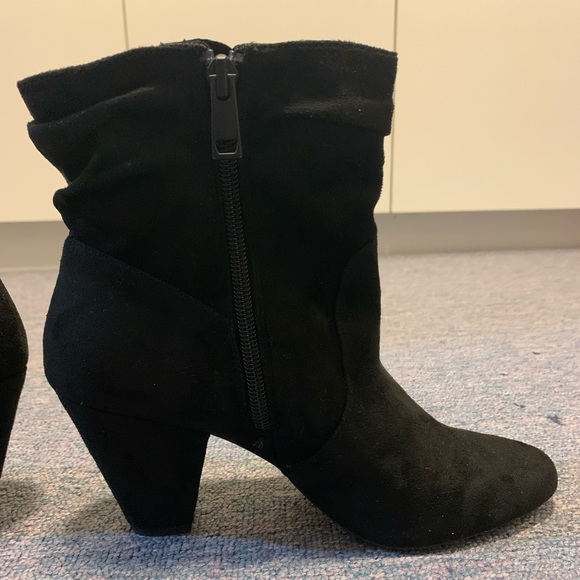 Black Suede Ankle Boots- 50% off - Picture 3 of 8